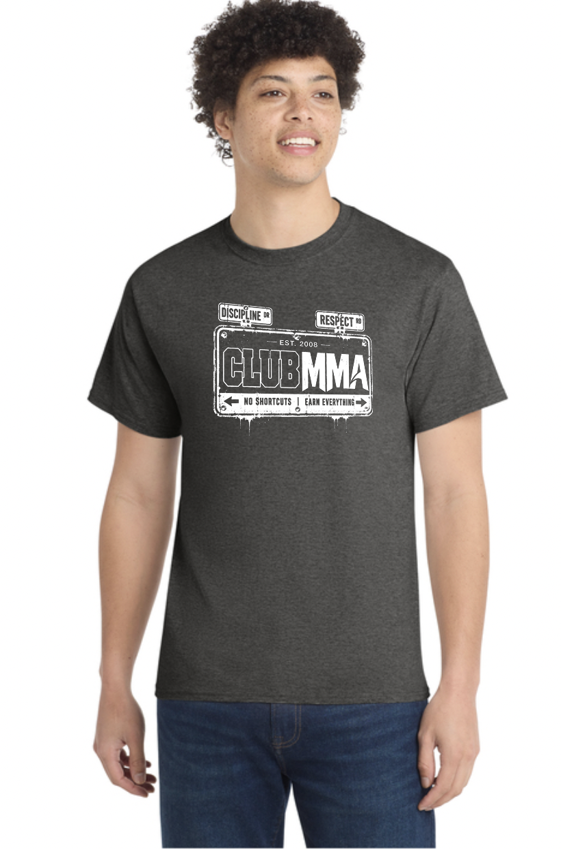 Street Sign Tshirt • Gray/Brown/Blue