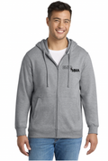 Zip-up Hoodie - Gray/Blue/Pink