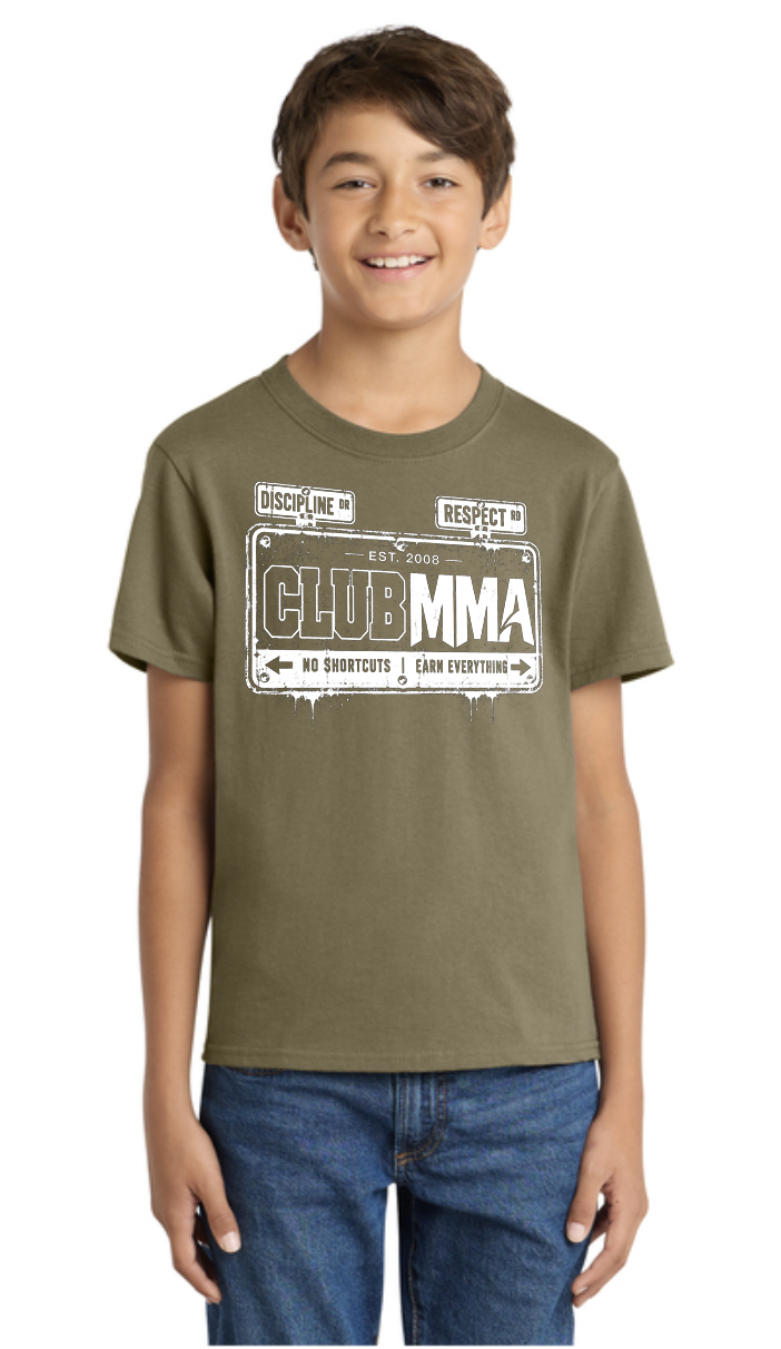 Street Sign Tshirt • Gray/Brown/Blue